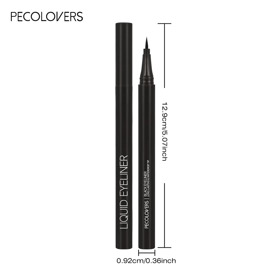 5PCS/Set Smooth Liquid Eyeliner Pen, Waterproof, Long-lasting Makeup, Black, Ultra-fine Pen Tip,Create A Charming Eye Makeup